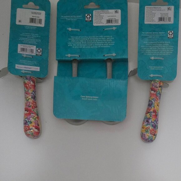 The Pioneer Woman Serving Spoon Ice Cream Scoop Cookie Dropper Set - Picture 2 of 5